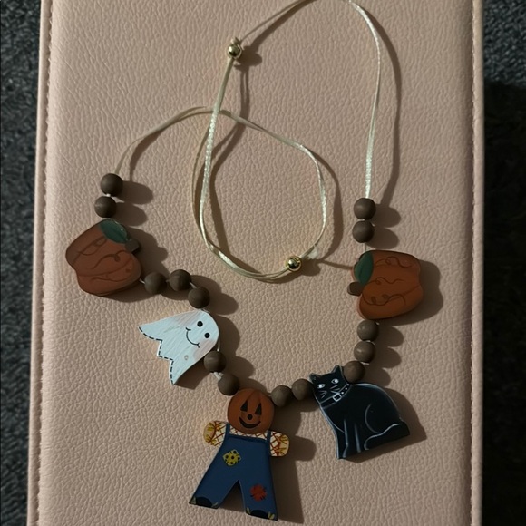 Fun Halloween Necklace with Charms Adjustable Length - Picture 4 of 4